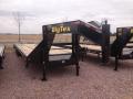 28 + 5ft gooseneck flatbed trailer with 2-10000lb axles