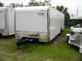 28ft Race Trailer-White Flat Front-Finished Walls and Ceiling