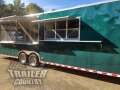 8.5 X 30' ENCLOSED CONCESSION MOBILE KITCHEN FOOD VENDING TRAILER WITH 1/2 BATHROOM & ENCLOSED PORCH
