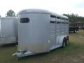 3 Horse Grey Steel Trailer Low profile with Rounded Front