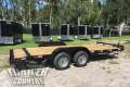   New 7'x18' (16' + 2') Heavy Duty Open Wood Deck Car Hauler Trailer w/ 7,000 lb G.V.W.R. 