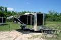 7 X 14' V-NOSED ENCLOSED CUSTOM MOTORCYCLE TRAILER