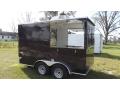 12ft Black Concession Trailer Perfect for Small Festivals 