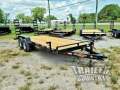 7' x 20' (18' + 2') Heavy Duty Bumper Pull Equipment Hauler Trailer.   Up for your Consideration is
