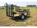 Utility Trailer 10ft Black with Wood Deck