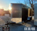  Quality Cargo Enclosed Trailer 7 x 16 TA 7'  Charcoal