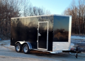 Quality Trailers Enclosed Trailer 7 x 14 TA 7' 35K Black