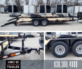 MEB Equipment Trailer 82x20 TA 52K  [5 Fold Down Ramps, 2' Dovetail, 1 Brake]