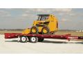 Red 16+5ft  Flatbed Trailer Pintle Hitch Deck Over