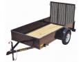 10ft Utility Trailer with a Ramp Gate Solid Sides