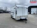 United UXT 8.5X16 Tool Crib Trailer W/Curbside Tool Crib Package/110V Package & Walk On Roof (Double