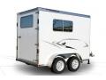 2-horse trailer w/movable divider wall