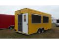 20ft Yellow Concession Trailer Ready for Equipment