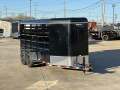 Delco 16' Stock Trailer with rubber floor one cut gate 