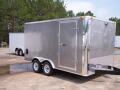 Silver 16ft Cargo Trailer with Double Barn Doors