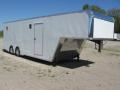 32FT Gooseneck Race Trailer w/ Ramp Overs