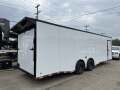 High Country Cargo 8.5X28 WHITE/BLACK BLACKED OUT 14K GVWR 7' TALL Car Hauler