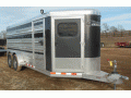 20 ft Bumper Pull Aluminum Livestock Trailer