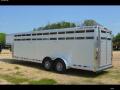24 ft Gooseneck Livestock Trailer w/10 Pen System
