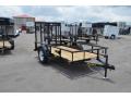10ft Utility Trailer-Black with Treated Lumber Deck