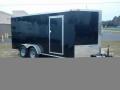 black v-nose 16ft cargo trailer