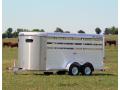 14ft All Aluminum Livestock Trailer with Rounded Front 