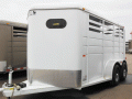 Slant Load 2 horse with mats-White