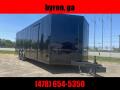 Covered Wagon Trailers 8x24 Bk Black out ramp door Enclosed Cargo