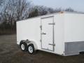 12ft White Tandem  Axle Cargo Trailer with 3500lb axles