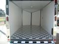 7x14 black v-nose motorcycle trailer cargo finished