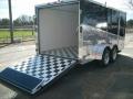 7x14  blk enclosed motorcycle trailer finished interior