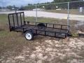 8ft Mesh Floor and Gate Utility Trailer