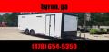 8.5x28 14k spread axle Carhauler w/ ramp door Enclosed Cargo