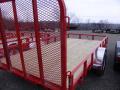 12ft Red Single 3500lb Axle Utility Trailer