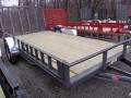 12ft Grey ATV/Utility Trailer w/Side and Rear Ramp