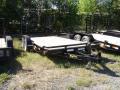 18ft  Equipment Trailer-Black with Wood Deck