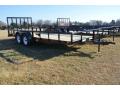 16ft Tandem Axle  Utility Trailer-Black Steel Frame with Wood deck