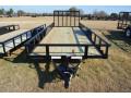     20ft Utility Trailer with Rear Ramp Gate, Wood Deck, Steel Frame