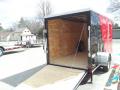 12ft  Two Tone Red/Black Enclosed Cargo Trailer