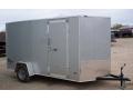 12ft Silver Vnose Motorcycle Trailer w/Stone Guard