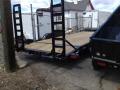 18ft Equipment trailer w/Stand Up Ramps