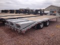 22+5ft HD Gooseneck Flatbed with Pop Up Ramps