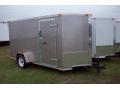 V-Nose 12ft Pewter Single Axle motorcycle trailer