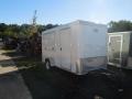 12ft Concession Trailer, White, Flat Front