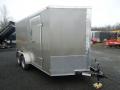 14ft Silver with V-Nose Cargo Trailer