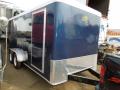 16ft Blue Cargo Trailer with Rear Ramp