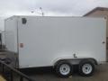 White 12ft Tandem axle V-nose trailer