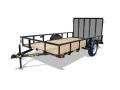 12ft Single 3500ln Axle Utility Trailer With Wood Decking