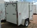 8FT WHITE CARGO TRAILER WITH RAMP