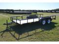     16ft Tandem 3500lb  Axle Trailer w/One Electric Brake